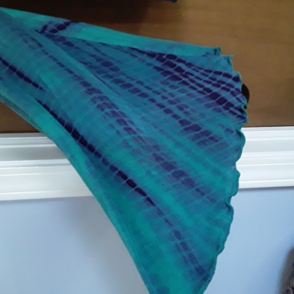 Free People Ashbury cropped tie dye bell sleeve bohemian top S - Picture 3 of 7